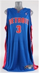 2002-03 Ben Wallace Detroit Pistons Signed Game Worn Road Jersey (MEARS A5 / JSA) Defensive Player of the Year Season
