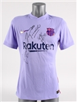 2021 Juan Pablo Sorin FC Barcelona Legends Multi Signed Jersey w/ Ronaldinho, Rivaldo & More (MEARS LOA / JSA) 