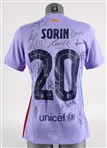 2021 Juan Pablo Sorin FC Barcelona Legends Multi Signed Jersey w/ Ronaldinho, Rivaldo & More (MEARS LOA / JSA) 