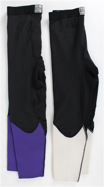 2013-15 Kobe Bryant Los Angeles Lakers Game Worn Nike Pro Combat Leggings - Lot of 2 Pairs (MEARS LOA)