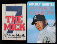 1951-68 Mickey Mantle NY Yankees Signed The Mick & My Favorite Summer Books (JSA)