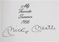 1951-68 Mickey Mantle NY Yankees Signed The Mick & My Favorite Summer Books (JSA)