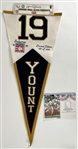 1999 Robin Yount Milwaukee Brewers HOF Induction 40" LE Pennant w/ 8x10 Stats 