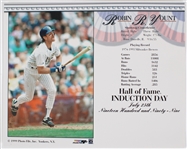 1999 Robin Yount Milwaukee Brewers HOF Induction 40 LE Pennant w/ 8x10 Stats 