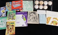 1970s-80s Milwaukee Bucks & Brewers Media Guides, Signed Baseballs & more (Lot of 19)