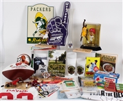 1970s-2000s Baseball, Basketball, Football Memorabilia w/ Mini Pennants, Books & more (Lot of 500+)