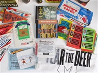 1970s-2000s Baseball, Basketball, Football Memorabilia w/ Mini Pennants, Books & more (Lot of 500+)