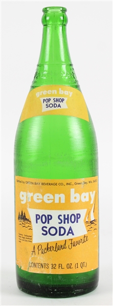 1960’s Green Bay Pop Soda 12" Bottle (Packerland Favorite)