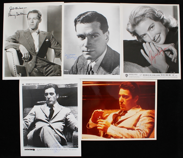 1990s-2000s Al Pacino, Ingrid Bergman Signed 8x10 Photos & more (JSA)(Lot of 17)