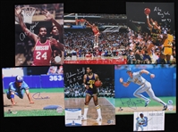 2000s Alex English, Robin Yount & more Signed 8x10 Photos (Lot of 6)