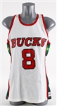 1980s Marques Johnson Milwaukee Bucks #8 Sand Knit Jersey