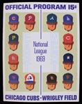 1969 Willie Mays San Francisco Giants Signed Official Program (JSA) 