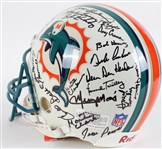 1972 Miami Dolphins Team Signed Helmet w/ Bob Griese & more (JSA) 