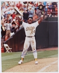 1979-2003 Ricky Henderson Oakland Athletics Signed 16x20 Photo (JSA)