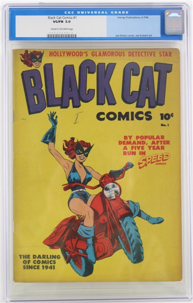 Black Cat Comics #1 Joe Simon Cover/Joe Kubert Art (CGC VG-FN 5.0)