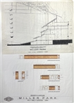 1996-97 Milwaukee Brewers Miller Park Architectural Designs & Renderings (Lot of 6)
