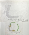 1996-97 Milwaukee Brewers Miller Park Architectural Designs & Renderings (Lot of 6)