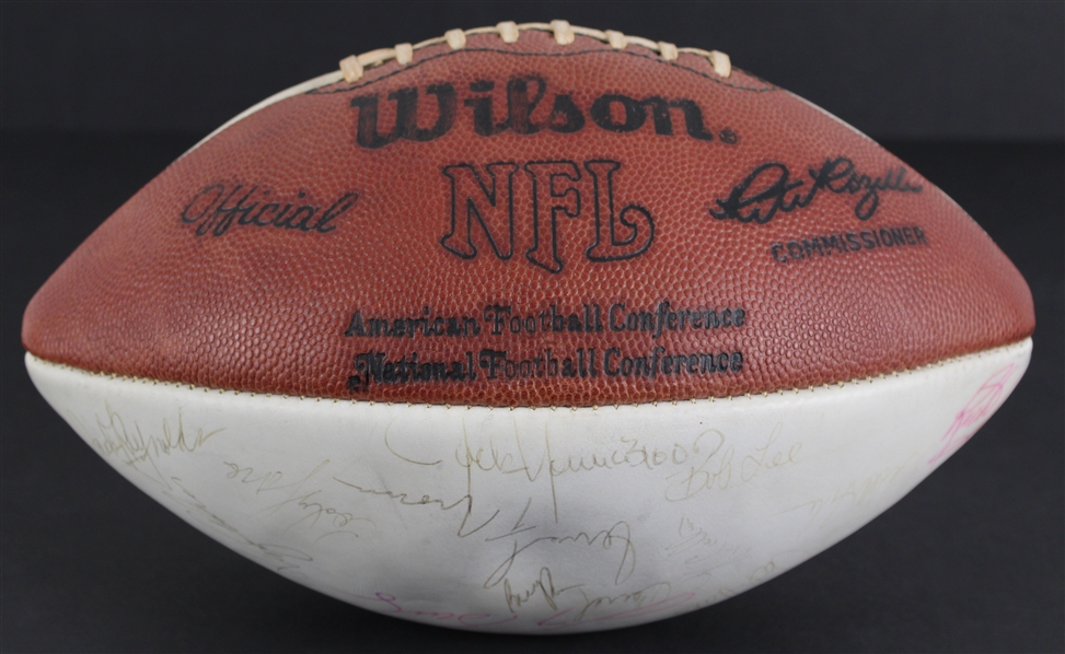 1980 Los Angeles Rams Multi Signed ONFL Rozelle Autograph Panel Football w/ 30+ Signatures (JSA)