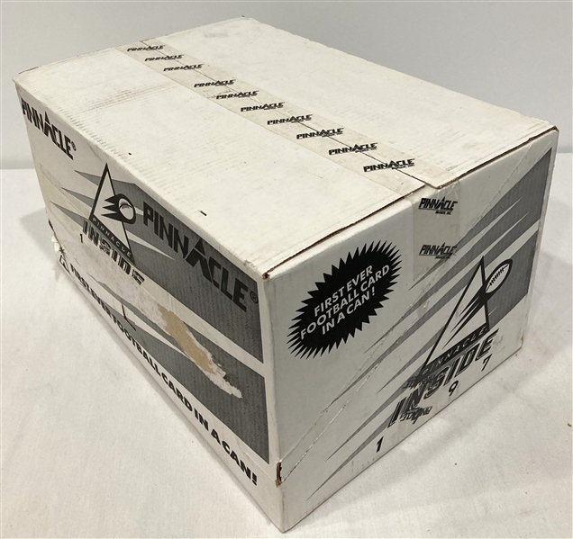 1997 Pinnacle Football Cards in a Can Sealed Case 