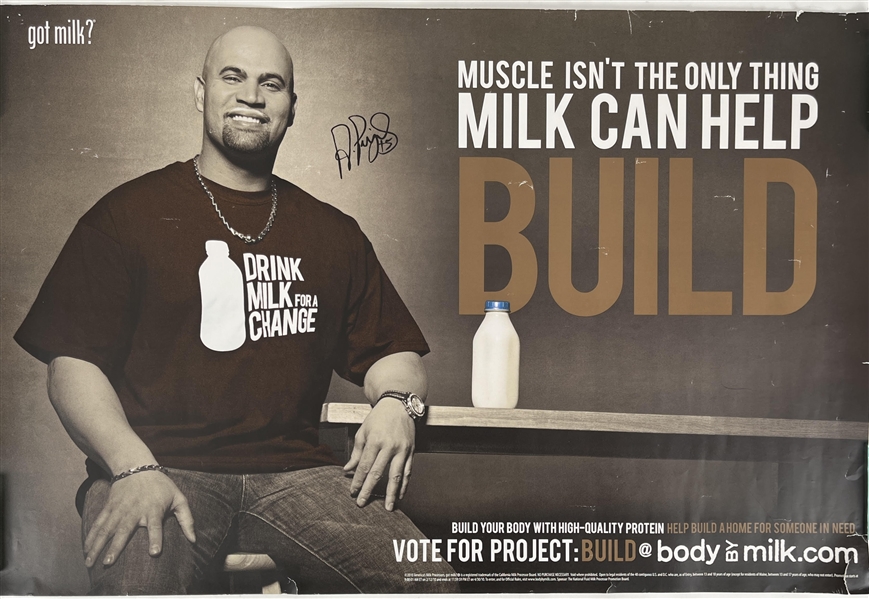 2010 Albert Pujols St Louis Cardinals 24x36 Got Milk? Poster 