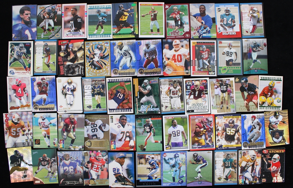 1990s-2000s Rookie Football Trading Card Collection - Lot of 200+