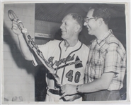 1953-56 Charlie Grimm Milwaukee Braves 11" x 14" Original Photograph