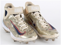 2024 Ronald Acuna Jr Atlanta Braves Game Worn Signed Cleats (MEARS LOA/JSA)