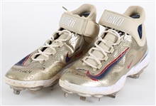 2024 Ronald Acuna Jr Atlanta Braves Game Worn Signed Cleats (MEARS LOA/JSA)