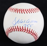 1954-76 Hank Aaron Milwaukee Braves Signed National League Baseball (JSA)
