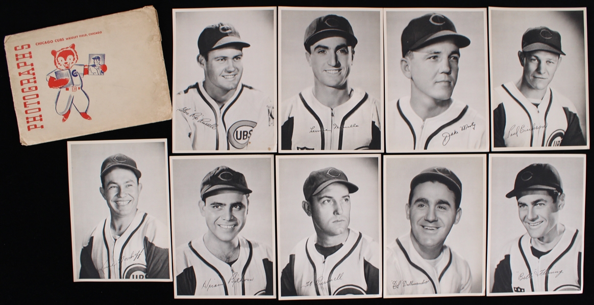 1942 Chicago Cubs 6.5" x 9" Picture Pack (Lot of 26)