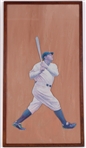 1920-34 style Babe Ruth NY Yankees 16" x 29" Framed Die Cut (exact date unknown)