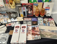 1950s-2000s Chicago White Sox, Cubs, Bulls & more Programs, Banners, Baseballs (Lot of 100+)