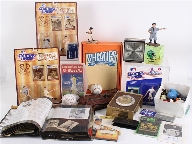 1930s-1990s Boston / Atlanta Braves Scrapbook, Baseballs, Starting Line Up & more (Lot of 40+)