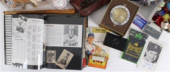 1930s-1990s Boston / Atlanta Braves Scrapbook, Baseballs, Starting Line Up & more (Lot of 40+)