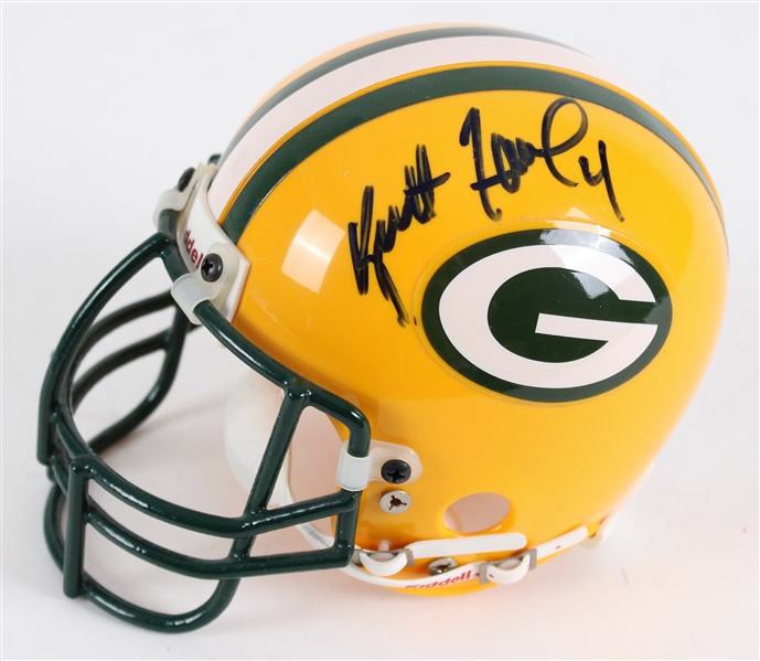 1992-2007 Brett Favre Green Bay Packers Signed Mini Helmet (JSA)