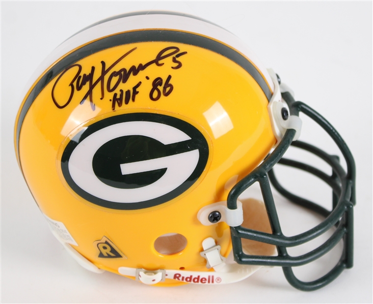 1957-1966 Paul Hornung Green Bay Packers Signed Mini Helmet (JSA)