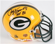 1957-1966 Paul Hornung Green Bay Packers Signed Mini Helmet (JSA)