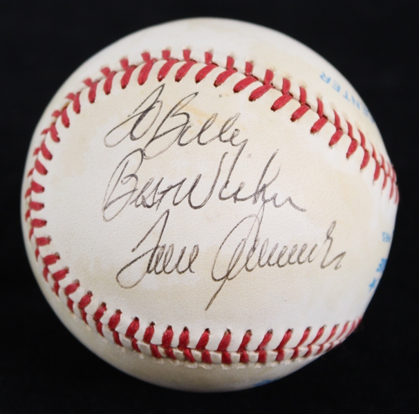 1985-89 Tom Seaver Boston Red Sox Signed OAL Brown Baseball (JSA)
