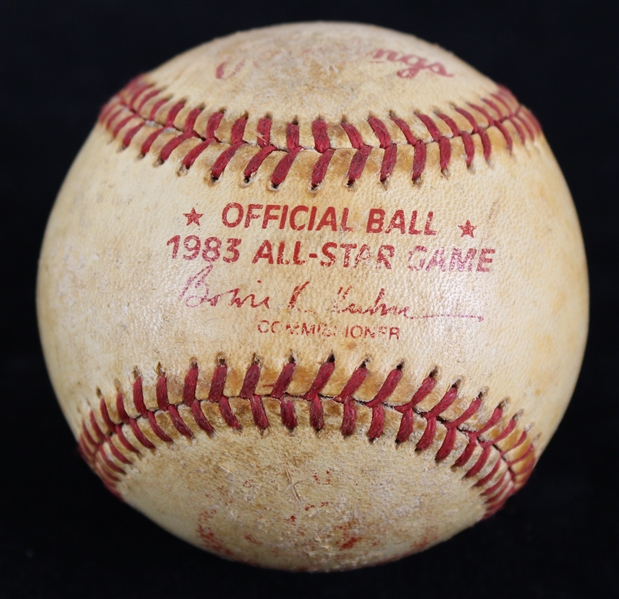 1983 Comiskey Park All Star Game Used Bowie Kuhn Baseball (MEARS LOA)