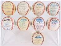 1980s-90s Chicago Cubs, Chicago White Sox Team Signed Baseballs & more (Lot of 10)