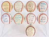 1980s-90s Chicago Cubs, Chicago White Sox Team Signed Baseballs & more (Lot of 10)