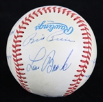 1960s-2000s Billy Herman, Curt Flood, Lou Brock Chicago Cubs & more Signed American League Baseball (JSA) 