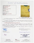 1970s Pele Brazille Autographed w/ Inscription Match Worn Jersey *JSA Full Letter*/MEARS LOA