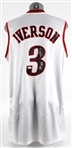 2004-2005 Allen Iverson Philadelphia 76ers Signed Home Game Jersey (MEARS Auction LOA/ *JSA* )