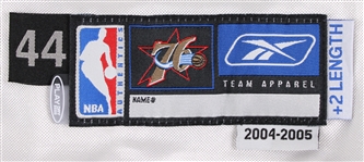 2004-2005 Allen Iverson Philadelphia 76ers Signed Home Game Jersey (MEARS Auction LOA/ *JSA* )