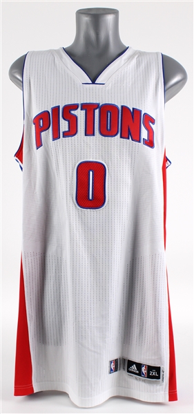 2014 Andre Drummond Detroit Pistons Home Jersey (MEARS LOA)