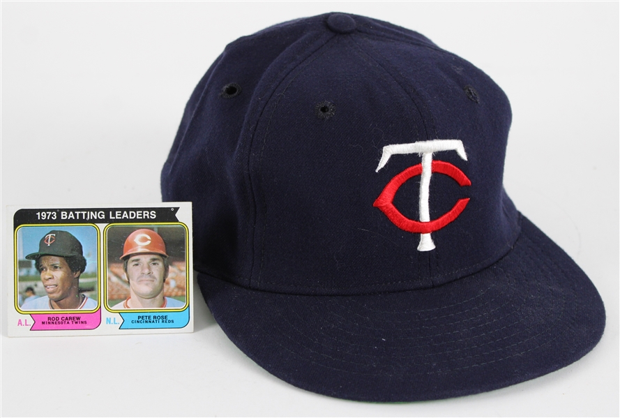 1976-78 circa Rod Carew Minnesota Twins Professional Model Cap (MEARS LOA) 