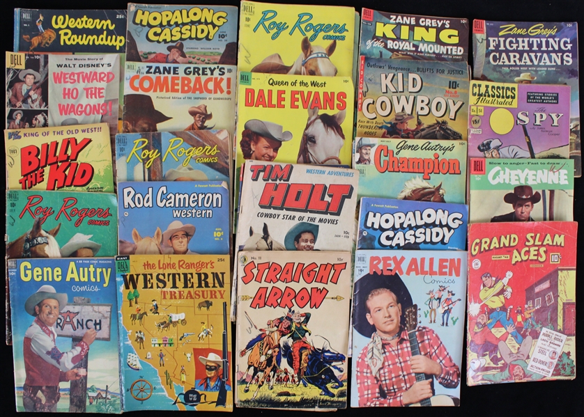 1950s Lone Ranger, Roy Rogers Comics & more (Lot of 27)
