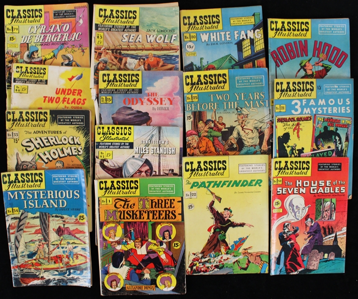1940s-50s Classics Illustrated Comics (Lot of 14)