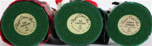 1991-97 Byer's Choice Ltd Carolers & Happy Scrooge 13-14 Dolls (Lot of 3)